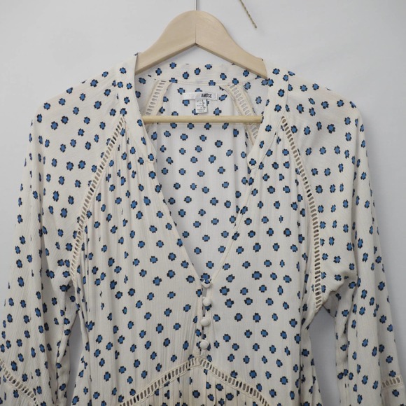 Amuse Society Crocheted Boho Dress Size S - Picture 2 of 12